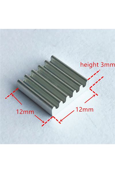 Choice 20pcs/lot 12*12*3mm Laptop Aluminum Heatsinks Chip Cooling Fin With Thermally Conductive Tape Mot...