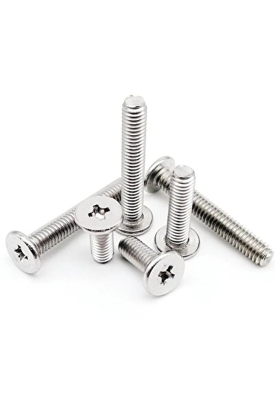 Choice41 ٥٠ قطعة من براغي فيليبس متقاطعة رفيعة للغاية ذات رأس مسطح منخفض للغا...