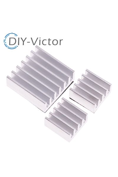 Choice 3pcs + Adhesive Raspberry Pi 3 Heatsink Cooler Pure Aluminum Heat Sink Set Kit Radiator For Cooli...