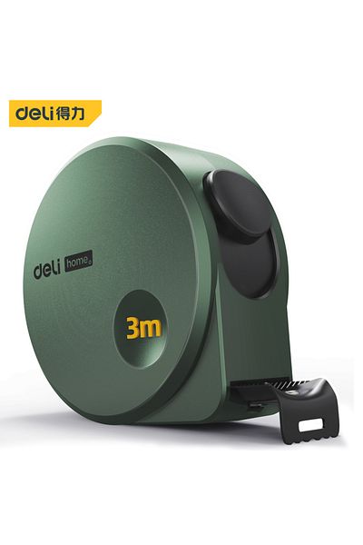 Deli 3m Green Steel Tape Measure Metric Metal Measuring Tape Construction Carpentry Woodworking Tool Meas