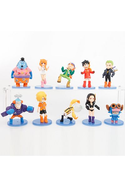 Choice Pack By Bag 01 10pcs/set One Piece Luffy Zoro Nami Franky Figures Pvc Model Toys 6.5-10cm