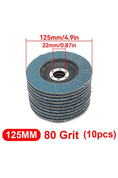 Choice 80 Mesh 40/60/80120 Flap Discs 125mm Angle Grinder Sanding Discs Grinding Wheel Flap Discs Metal For