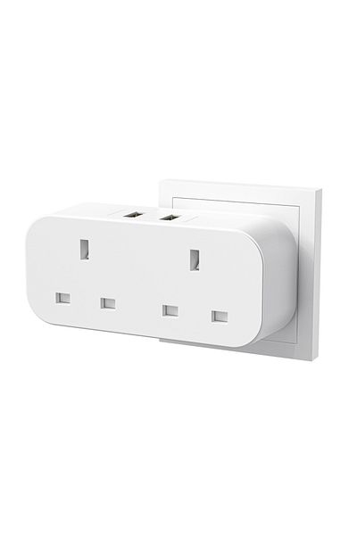 Choice 2 Type 12 Uk Plug Usb Socket Adapter Double Plug 3250w 13a Wall Charger Power Strip Electric Outlets