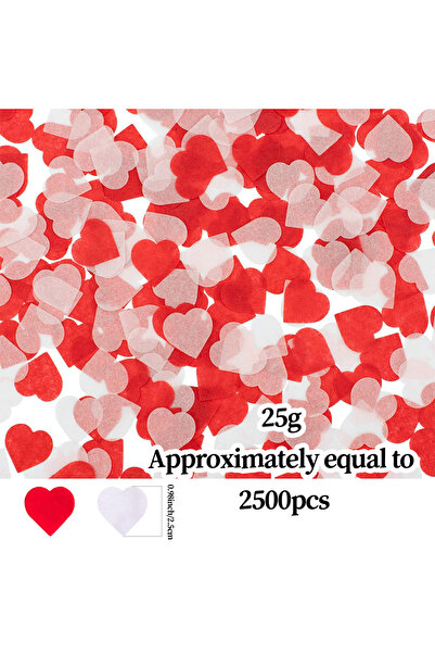 Choice Other 2500PCs 2500 Pieces of Heart-Shaped Heart Paper, Valentine's Day Table Decoration, Wedding Han