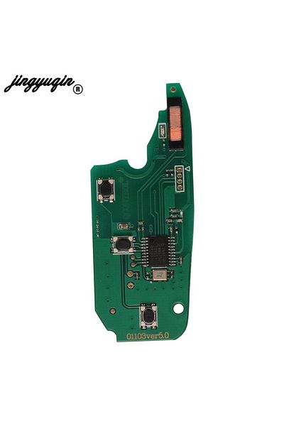 jingyuqin 3 Buttons 434Mhz Remote Car Key Circuit Board ID46 PCF7941 Chip Fob for Fiat Panda 2007...