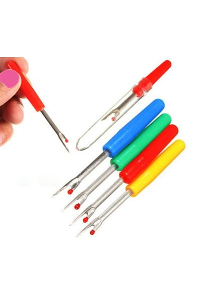 Choice 4pcs X Plastic Handle Seam Stitch Ripper Unpicker Thread Cutter Sewing Tool
