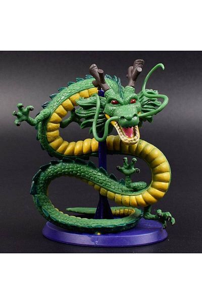 Choice 10cm Dragon Ball Summon The Dragon Little Green Dragon Toy Hand-made Office Model With Base Cake Orn