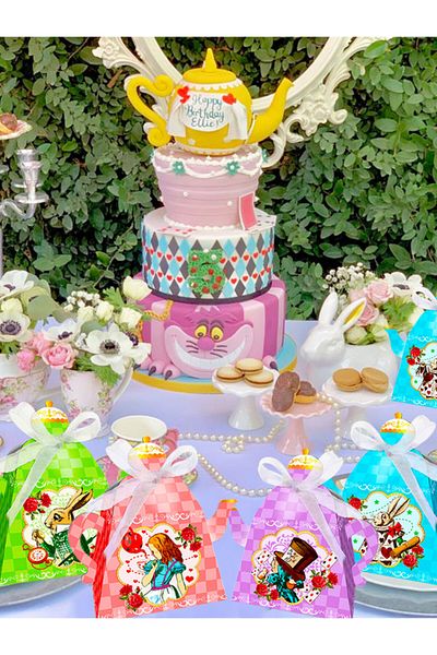 Choice Other Multi Alice In Wonderland Party Supplies Tea Party Favor Bags Alice In Wonderland Party Favor