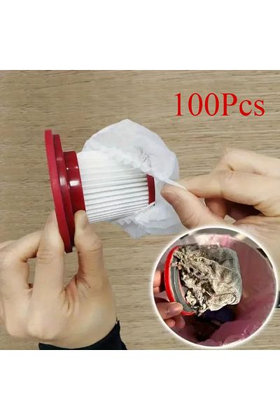 Choice 100/50/20pcs Disposable Vacuum Cleaner Filter Protective Cover - Washable Non-woven Fabric for Ha...