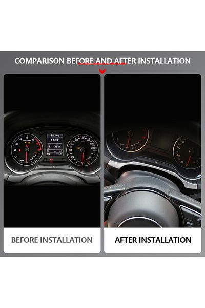 Choice Stainless Steel Car Instrumnet Panel Sticker Decoration Strip Cover for Audi A3 8V 2014 2015 2016...