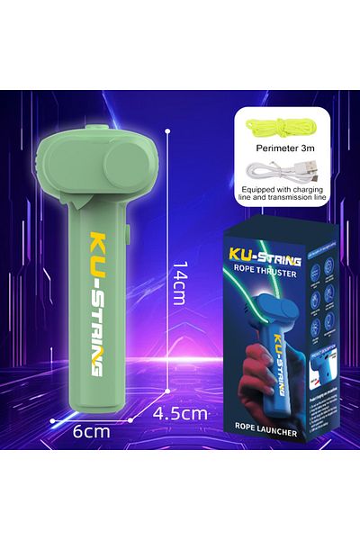 Choice Green String Rope Glow In The Dark String Rope Launcher Luminous Portable Handheld String Stress Rel