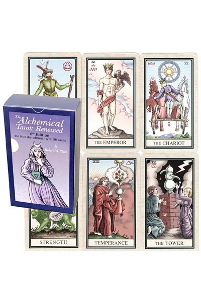 Choice مجموعة Tarot Alchemical Tarot 12*7 سم، الطبعة السادسة المتجددة، مجموعة...