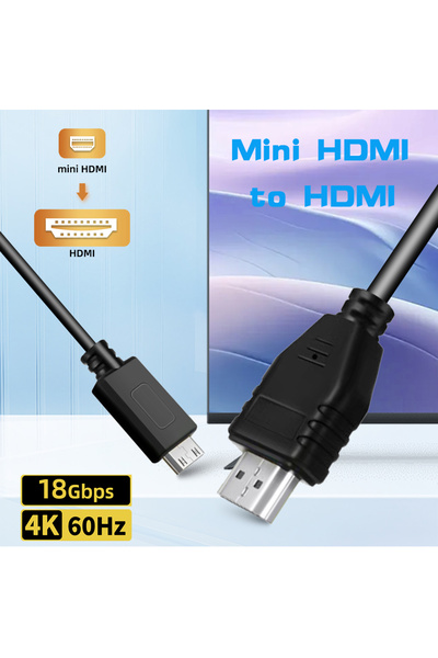 Choice كابل Mini HDMI بطول 1.5 متر، يدعم دقة 4K و60 هرتز، كابل HDMI إلى Mini ...