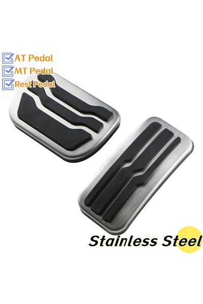 Choice Stainless Steel Car Gas Brake Pedal Pads Cover  for Ford New Mondeo Edge Fusion 2015 - 2022 Pedal...
