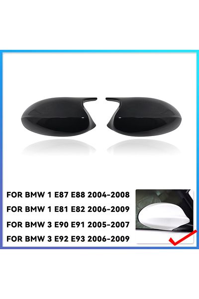 Choice Abs Black 2xmirror Cover E90 Car Side Door Rearview Side Mirror Cover Cap For Bmw E90 E91 2005-2007