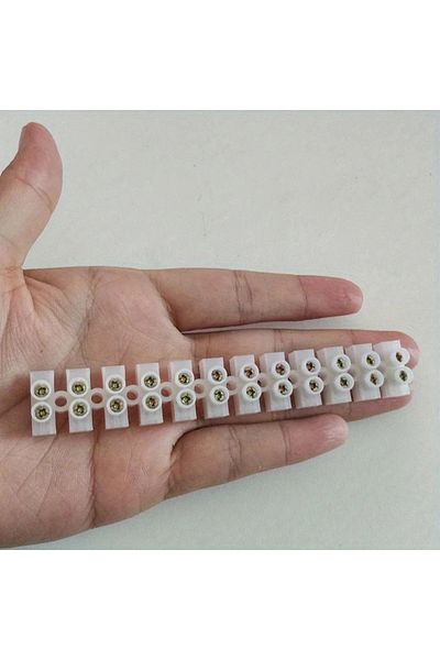 Choice 12 Way Barrier Screw Terminal Block Wire Connector Strip 10Amp