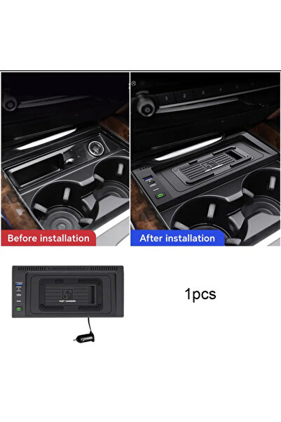 Choice 1 قطعة لسيارات BMW X5 F15 X6 F16 2014 2015 2016 2017 2018 شاحن سيارة لاسلكي 15 وات شاحن هاتف سريع