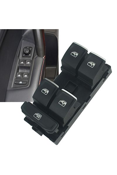 Choice مفتاح التحكم الرئيسي في نافذة الطاقة الكهربائية مفتاح النافذة الرئيسي لـ VW Golf MK7 Passat B8 S...