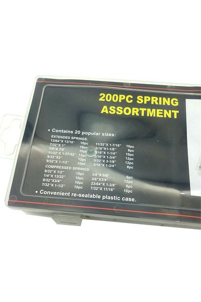Choice 1mm-150mm 5.5-70mm 0.8mm-150mm 200pcs Hardware Tension Spring Compression Set In Box 20 Size Springs
