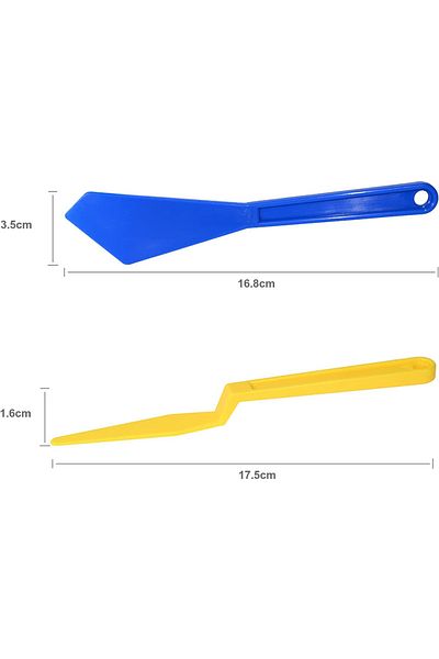 Choice Blue Yellow 2pcs Car Window Tint Tools Shank Gasket Squeegee Corner Gap Wrap Sticker Flexible Long H