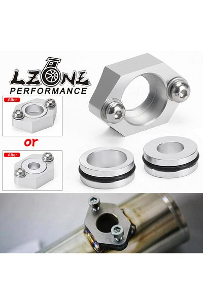 PQY LZONE - Aluminum Map Sensor For VW Audi 1.8T Golf gti Beetle Jetta A4 Piping Flange Kit JR-AD03