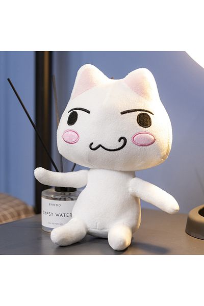 Choice Cat 27-30cm White Cat New Toro Inoue Cat Plush Anime Game Doll Stuffed Kittens Plushie Cartoon Coupl