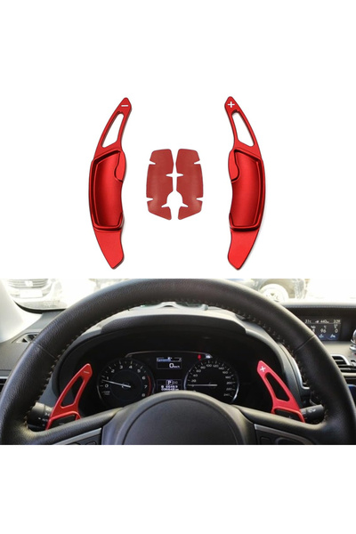 Choice مبدلات تغيير السرعة الحمراء لعجلة القيادة، مناسبة لسيارات سوبارو فورست...