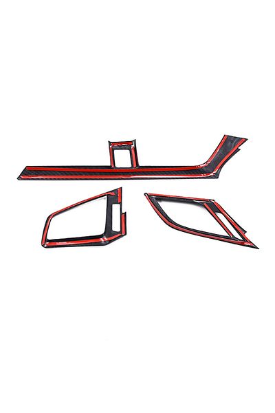 Choice 3Pcs LHD Car Dashboard Air Vent Cover Trim For Honda Civic 10th 2016 2017-2020 2021 Carbon Fiber ...