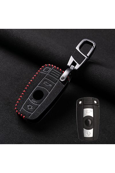 Choice Red Leather Car Key Case Cover Fob For Bmw E60 E61 E70 E81 E87 E90 E91 E92 X1 X5 X3 1 3 5 6 Series Z