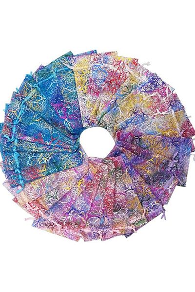 Choice 7x9cm-2.7x3.5in Multicolor-50pcs 50pcs Colorful Organza Bag,jewelry Packaging Bag,wedding Gift Draws