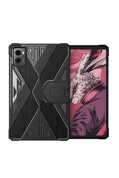 Choice جراب Lenovo Legion Y700 2023 أسود مقاوم للصدمات مع حامل لجهاز Lenovo Legion Y700 الجيل الثاني مقاس 8.8 بوصة Tb-320fu
