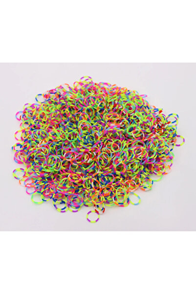Choice 600 قطعة من أساور النول ذات اللونين من رابل، هدية للبنات، سوار مطاطي منسوج، لعبة