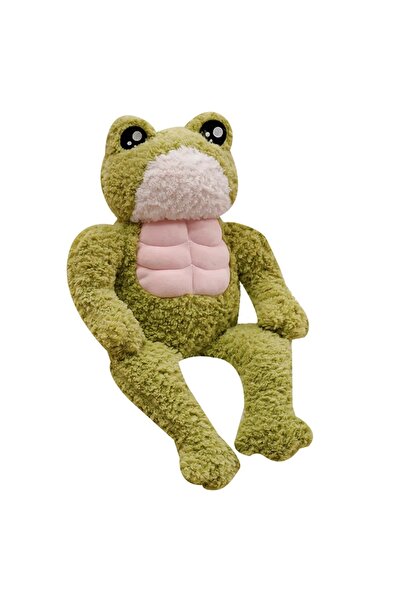 Choice لعبة ضفدع قوية إبداعية بطول 35 سم، حيوان محشو، دمية ضفدع ناعمة ذات عضل...