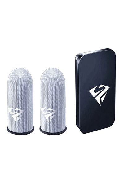 Choice 1 Pair With Case 1 Pair Gamer Finger Sleeves Sweatproof Gamer Finger Covers Touch Screen Fingertips