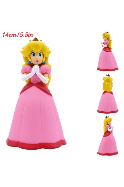 Choice Princess Peach Super Mario Bros Bowser Jr Luigi Boo Figures Model Toys Wario Goomba Yoshi Toad Walui