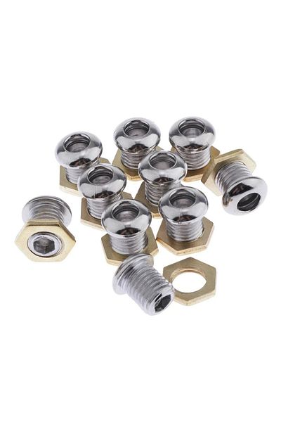 Choice 10pcs 1/2" Drum Air Vent With Gasket Bass Tom Snare Drum Parts Accessories