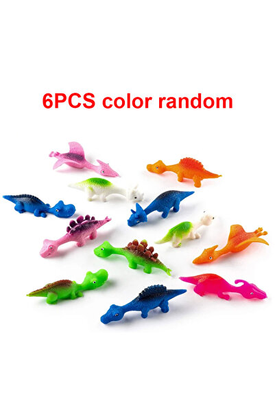 Choice 6 قطع من لعبة مقلاع إصبع ديناصور مبتكرة 6/12/18 قطعة من المطاط الخفيف ...