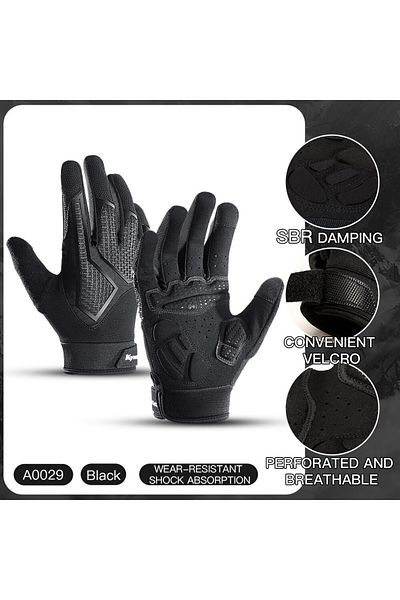 Choice M A0029-BK MTB Cycling Gloves Black Touch Screen Men Women Road Bike Gloves Gym Riding Silicone Gel