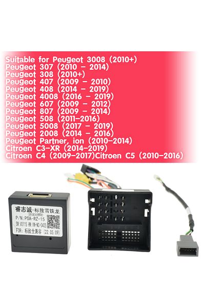 17 ODEGREE 16 Pin to Wiring Harness CANBUS Decoder Box Car Quad Lock Cable Adapter for Peugeot 2008 3008 308...