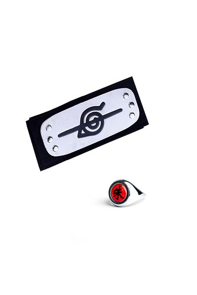 Choice 2pcs 2pcs/set Naruto Ring Headbands Cosplay Naruto Accessories Costume Props Cartoon Anime Figure Ac