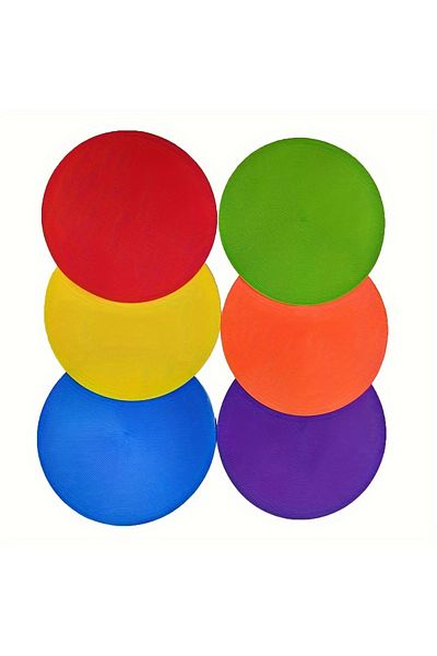 Choice 6Pcs 12Pcs Flat Round Cone Football Training Auxiliary Marker Disc Outdoor Football Training Auxi...