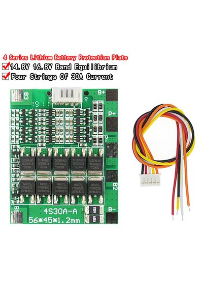 Si Tai&SH 4s 30a 14.8v Li-ion Lithium 18650 Battery Bms Packs Pcb Protection Board Balance Integrated Circuits
