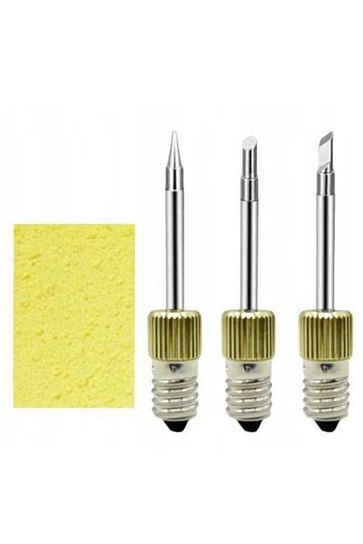 Choice 3pcs 3pcs/set E10 Interface Soldering Iron Tips Welding Tips Usb 8w Soldering Tip Set B C K Type Wel