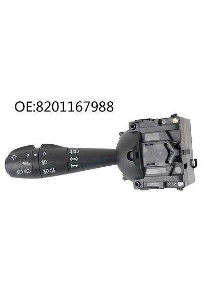 LARATH 8201167988 مفتاح ذراع إشارة الانعطاف للسيارة مفتاح المصباح الأمامي وحدة تحكم ضوء إشارة الانعطاف لسيارة رينو داسيا ...