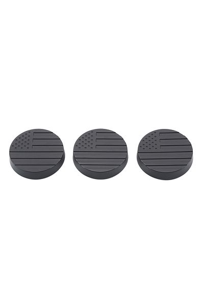 YOCTM Matte Black Door Lock Keyhole Key Socket Decoration Cover Stickers For Jeep Wrangler Jk Jl 2007-2021
