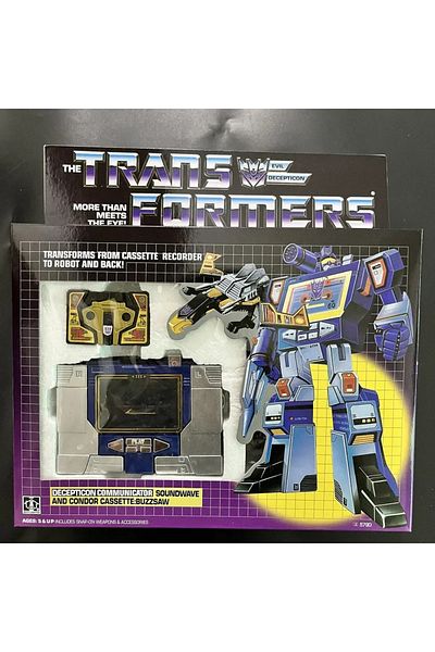 Choice Soundwave Transformetion G1 Reissue Ko Soundwave Reflector Laserbeak And Frenzy Slamdance Action Fig