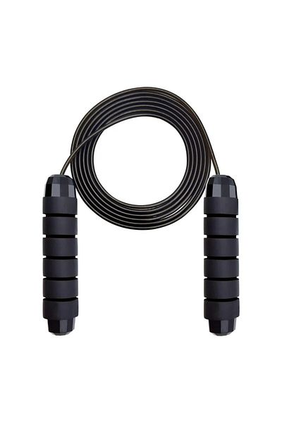 Choice Black Skipping Rope With Ball Bearings Rapid Jump Rope Cable For Aerobic Exercise Speed Training Ext