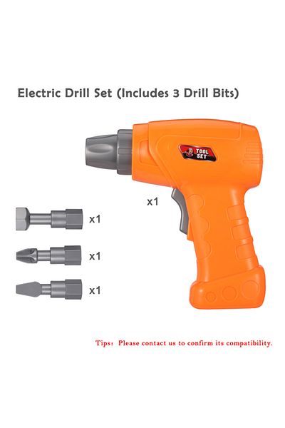 Choice X3 Drill Bits Set Diy Creative Puzzle Toys For Children Boys Drill Screw Disassembly Accessories Gam