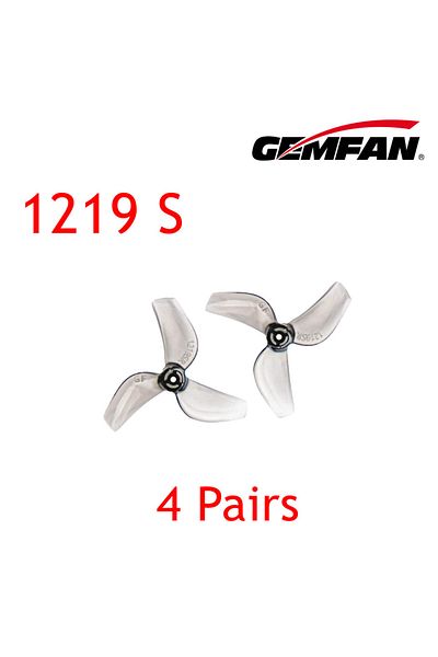 Choice 4pairs Gray 1mm 4pairs Gemfan 1219s 31mm 3-blade Pc Propeller 1mm For Micro Tinywhoop Fpv Racing Fre