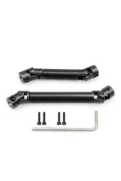 Choice قطعتان من عمود نقل الحركة المصنوع من الفولاذ باللون الأحمر من أجل محور Scx24 Chevrolet Wrangler Bronco 1/24 R